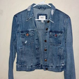 Cute FOREVER ripped jean jacket